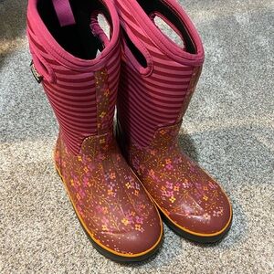 Pink Floral Bogs Boots
